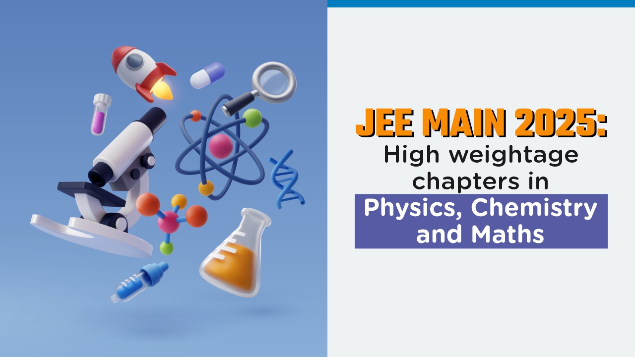 JEE Mains 2025 weightage Chapters in Physics Chemistry Maths